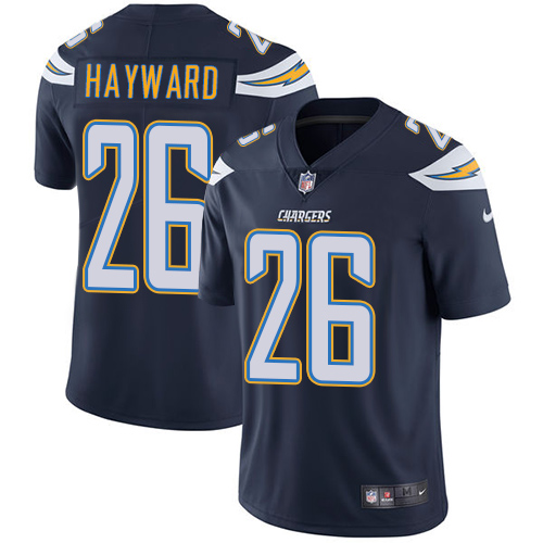 2019 men Los Angeles Chargers 26 Hayward blue Nike Vapor Untouchable Limited NFL Jersey